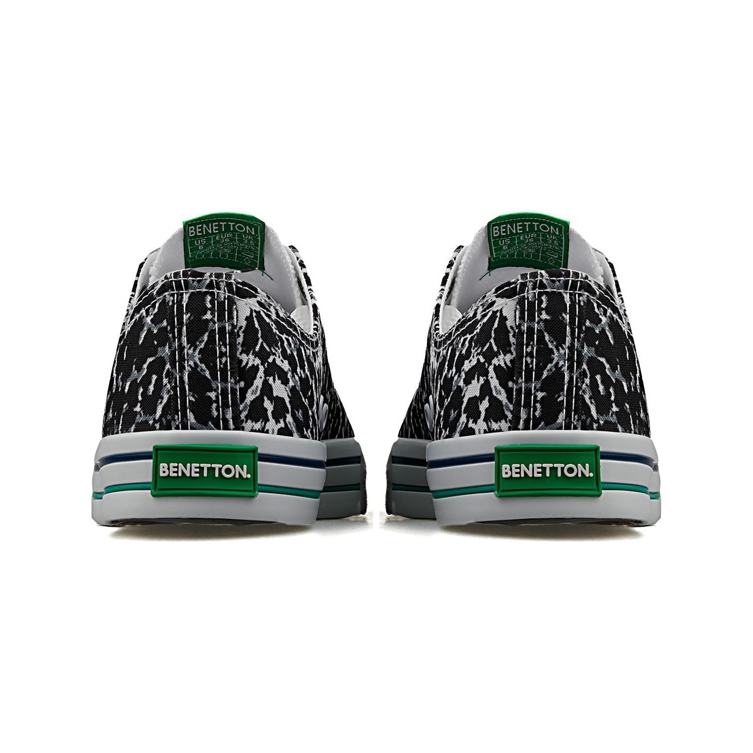 Benetton Kadın Ayakkabı BN-30179 228-Siyah-Beyaz