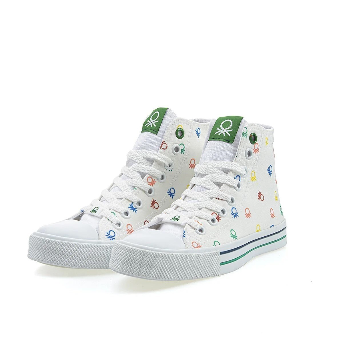 Benetton Kadın Ayakkabı BN-30185 19-Beyaz