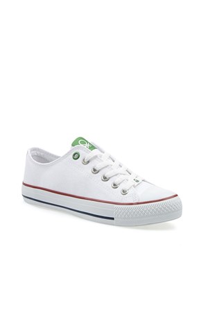 Benetton Kadın Ayakkabı BN-30196 19-Beyaz