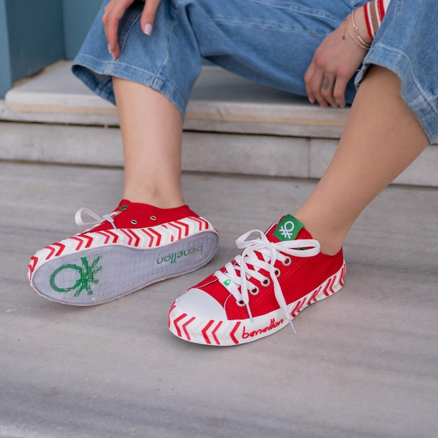Benetton Kadın Ayakkabı BN-30624 05-Kirmizi