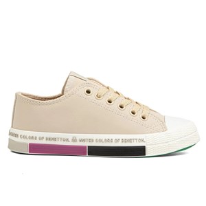 Benetton Kadın Ayakkabı BN-30731 Bej