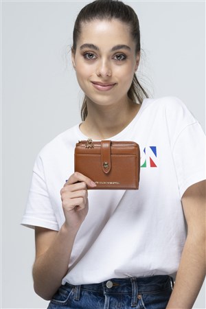 Benetton Unisex Cüzdan BNT-663 Camel