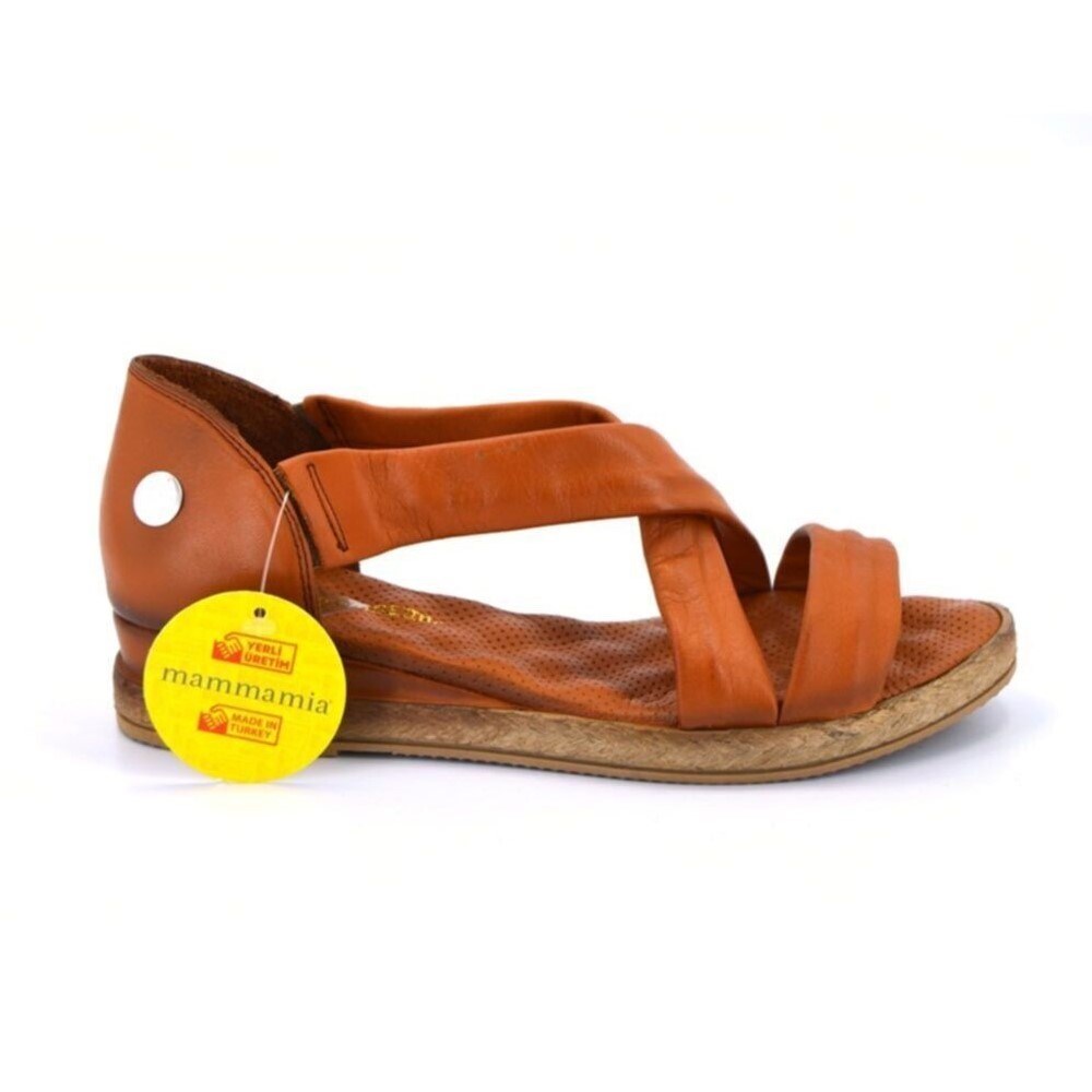 Mammamia Kadın Sandalet D21YS-1115 Taba Faber