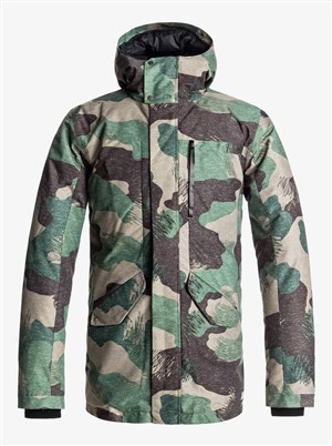 Quiksilver Erkek Ceket EQYJK03336 Grape Leaf Scratch Camo