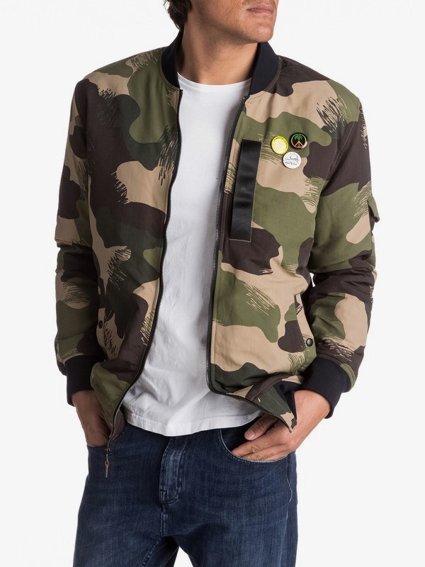 Quiksilver Erkek Ceket EQYJK03359 Scratch Camo Colour
