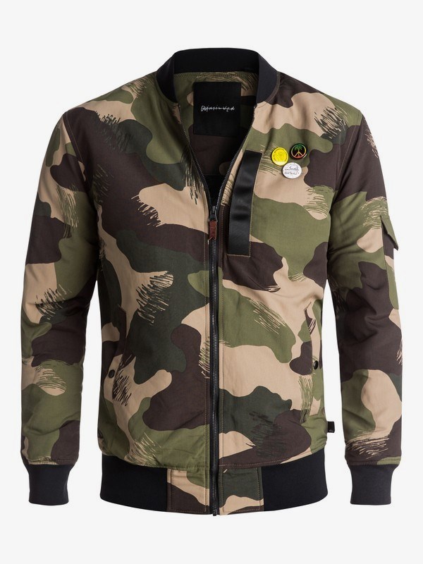 Quiksilver Erkek Ceket EQYJK03359 Scratch Camo Colour
