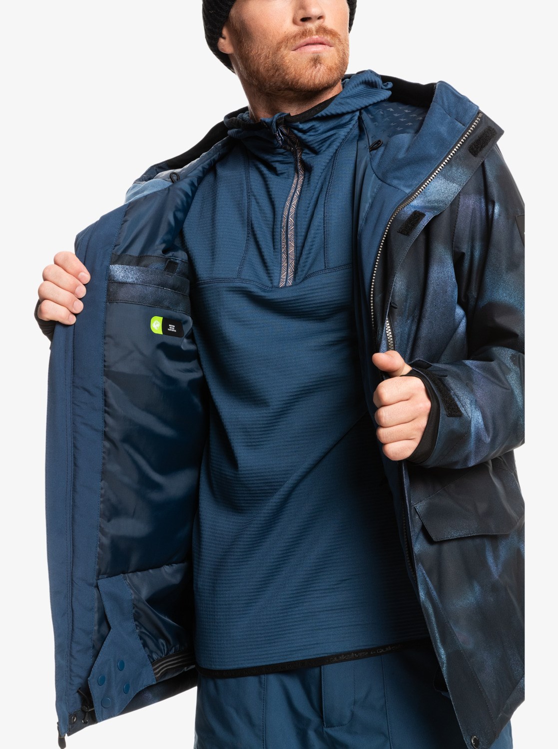 Quiksilver Erkek Mont EQYTJ03338 Insıgnıa Blue Fragment