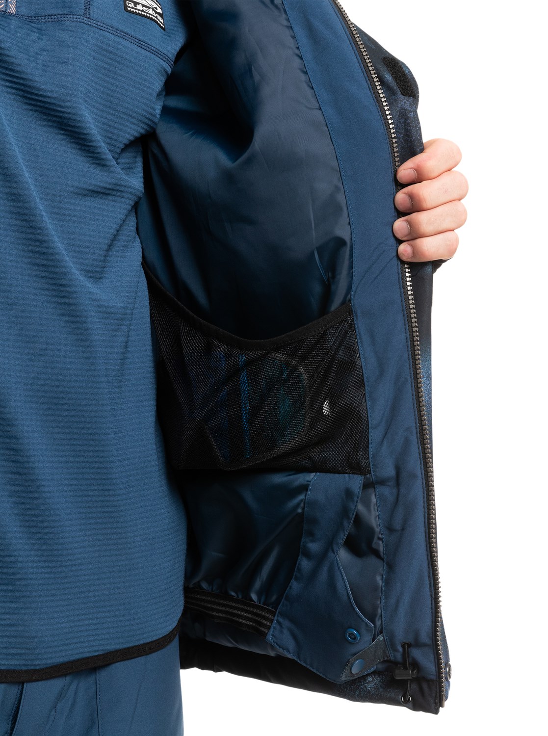 Quiksilver Erkek Mont EQYTJ03338 Insıgnıa Blue Fragment