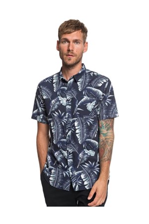 Quiksilver Erkek Gömlek EQYWT03786 Navy Blazer Noosa Paradıse