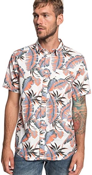 Quiksilver Erkek Gömlek EQYWT03786 Whıte Noosa Paradıse