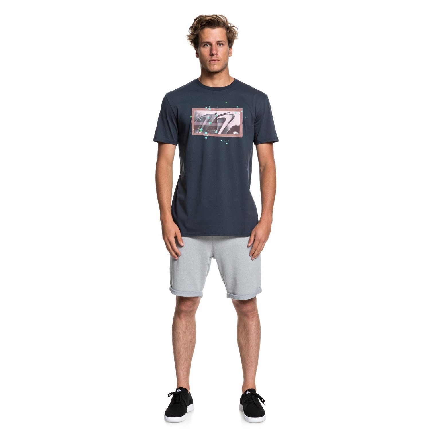 Quiksilver Erkek T-Shirt EQYZT05269 Blue Nıghts