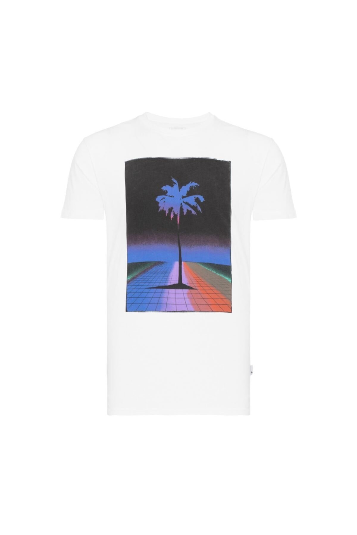 Quiksilver Erkek T-Shirt EQYZT05802 Snow Whıte