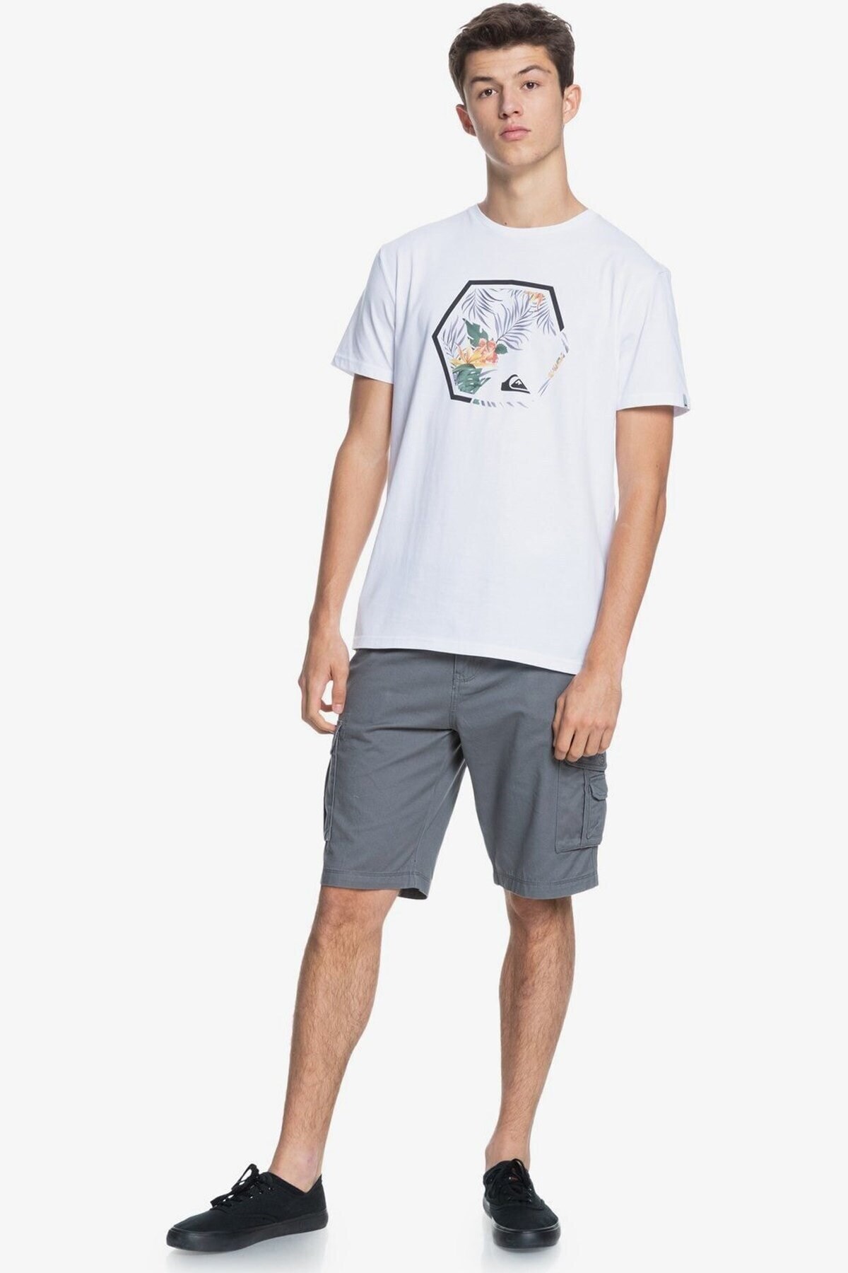Quiksilver Erkek T-Shirt EQYZT06320 Whıte