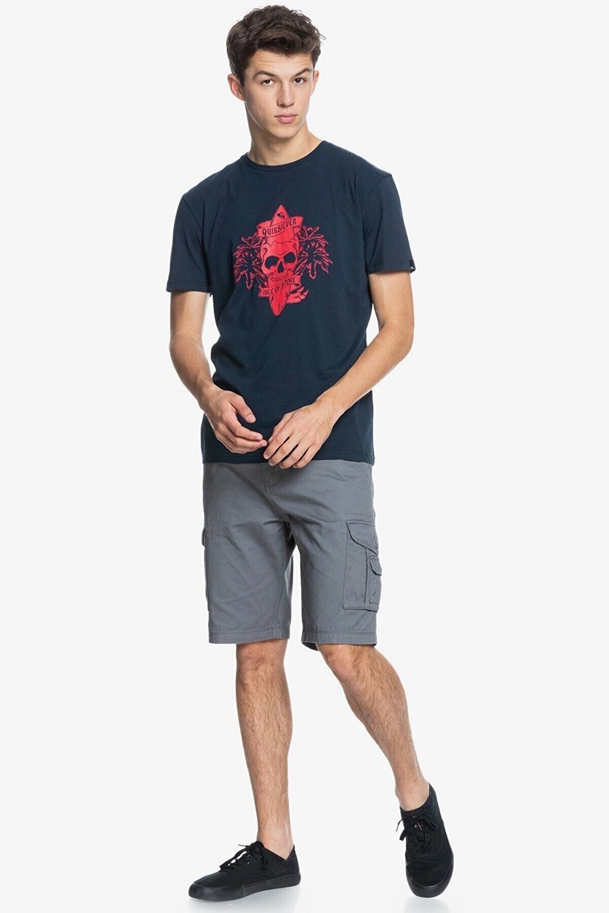 Quiksilver Erkek T-Shirt EQYZT06325 Navy Blazer