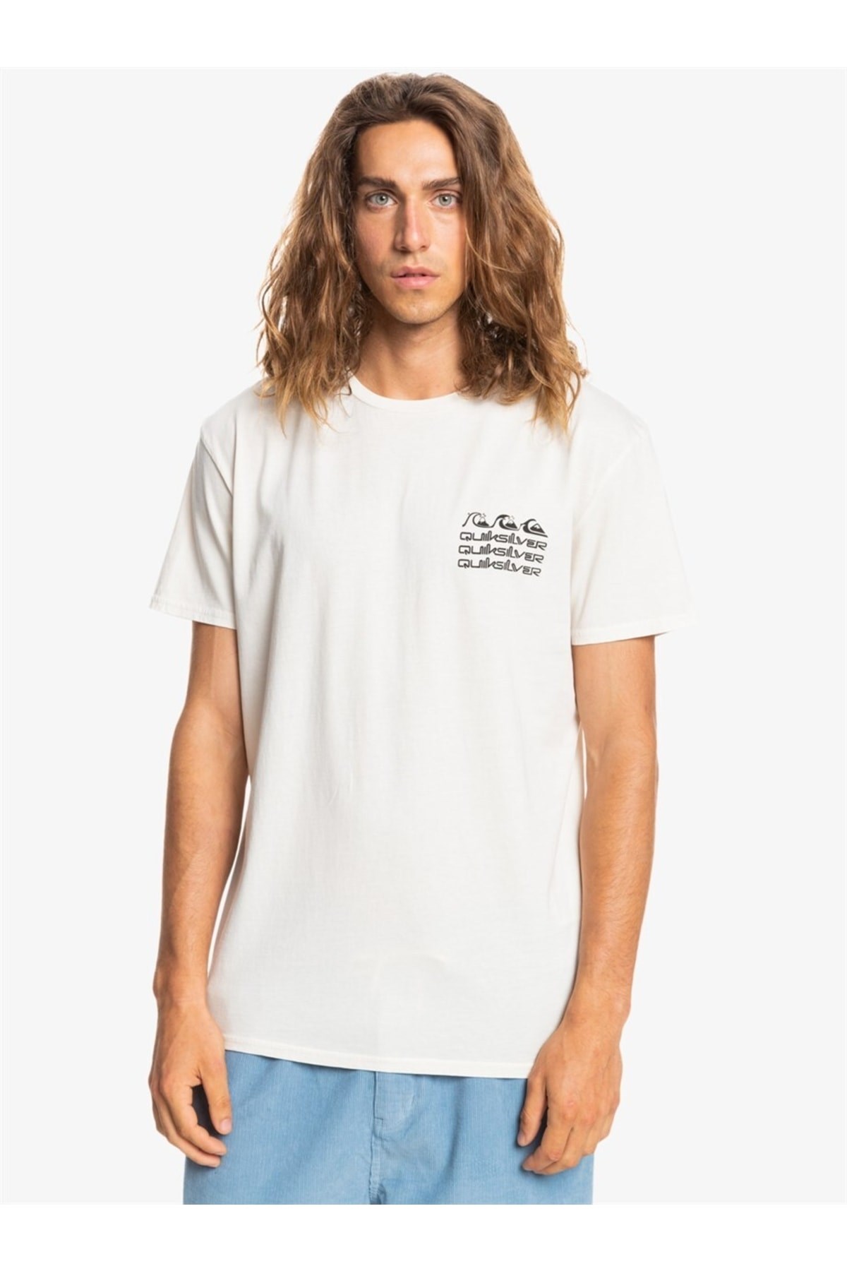 Quiksilver Erkek T-Shirt EQYZT06686 Antıque Whıte
