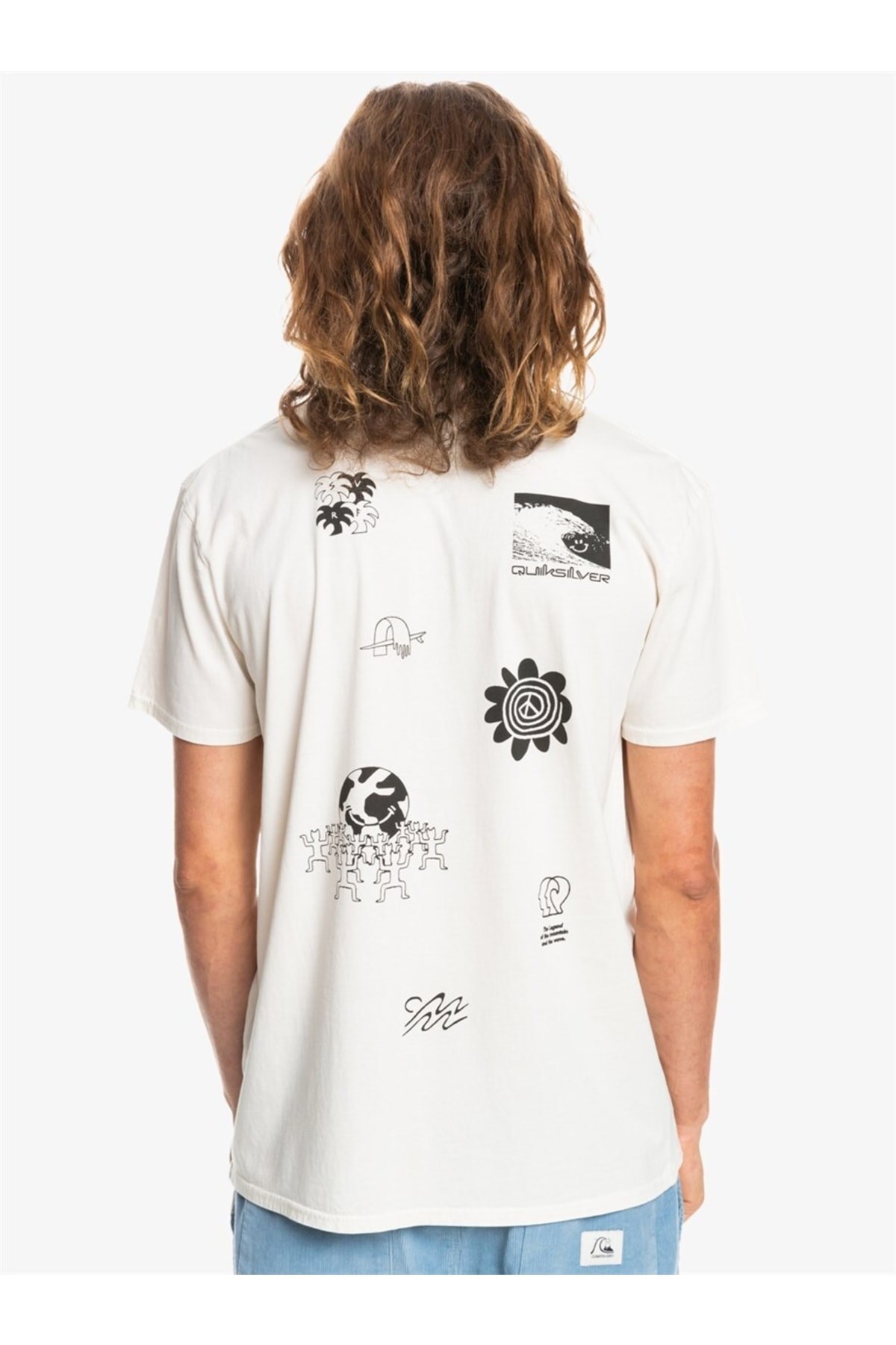 Quiksilver Erkek T-Shirt EQYZT06686 Antıque Whıte