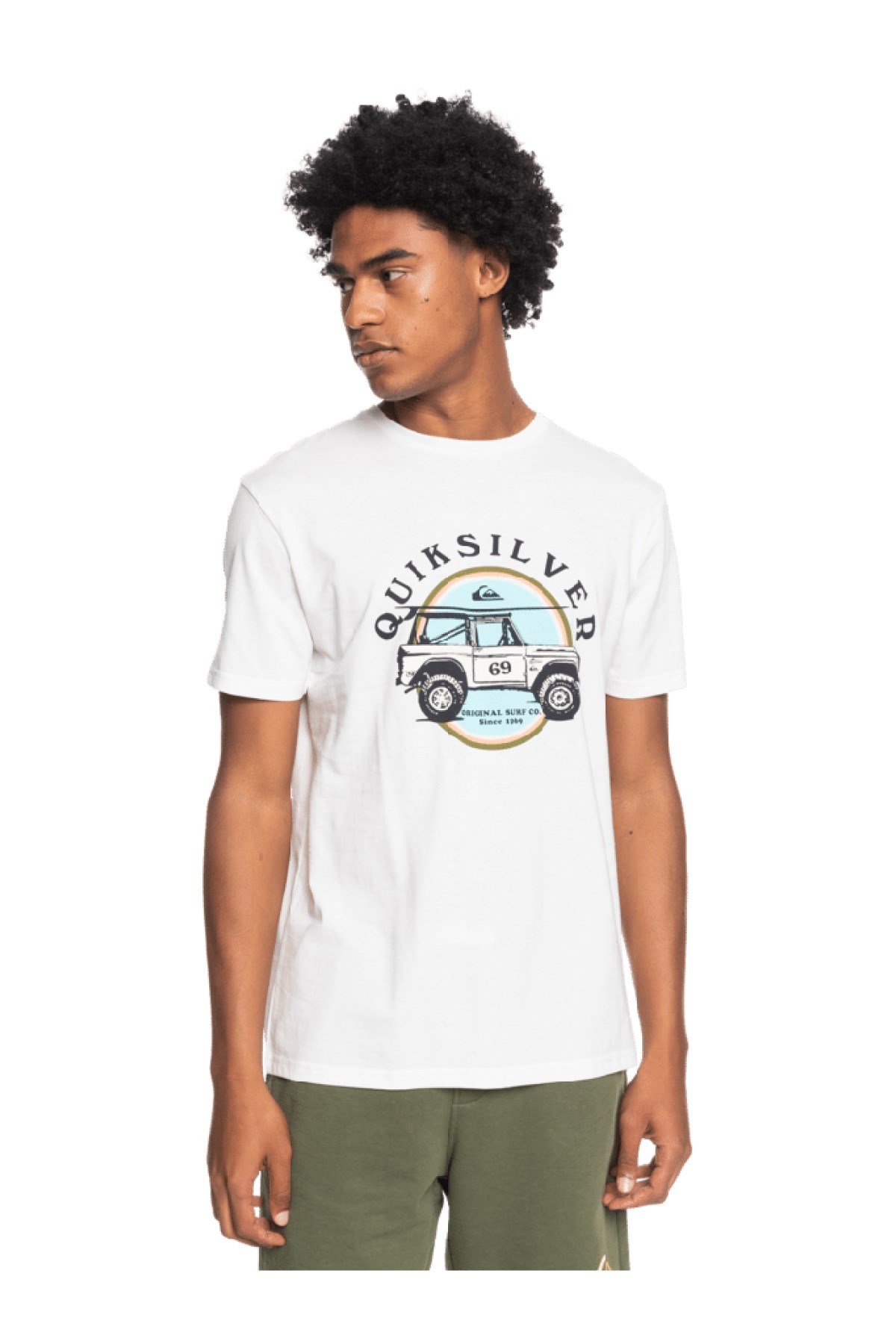 Quiksilver Erkek T-Shirt EQYZT06707 Snow Whıte