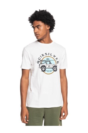 Quiksilver Erkek T-Shirt EQYZT06707 Snow Whıte