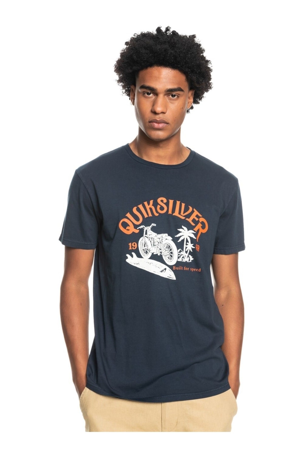 Quiksilver Erkek T-Shirt EQYZT06713 Navy Blazer