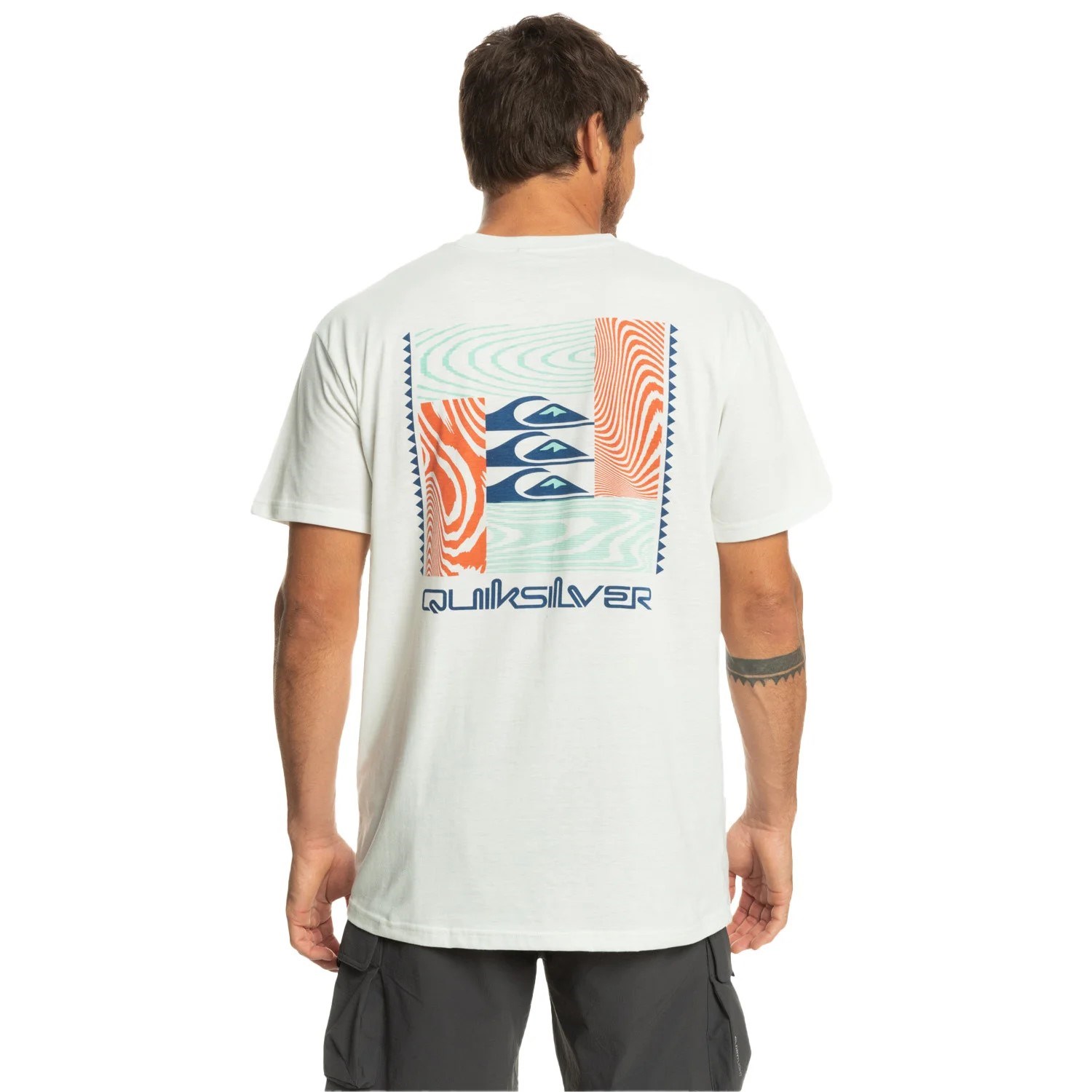 Quiksilver Erkek T-Shirt EQYZT07205 Snow Whıte