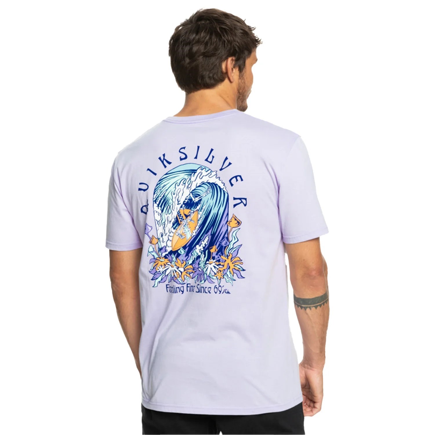 Quiksilver Erkek T-Shirt EQYZT07226 Pastel Lılac