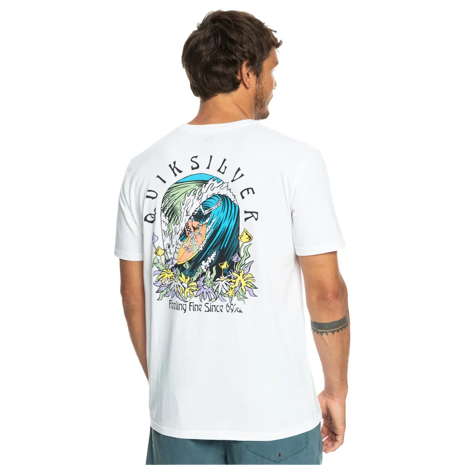 Quiksilver Erkek T-Shirt EQYZT07226 Whıte