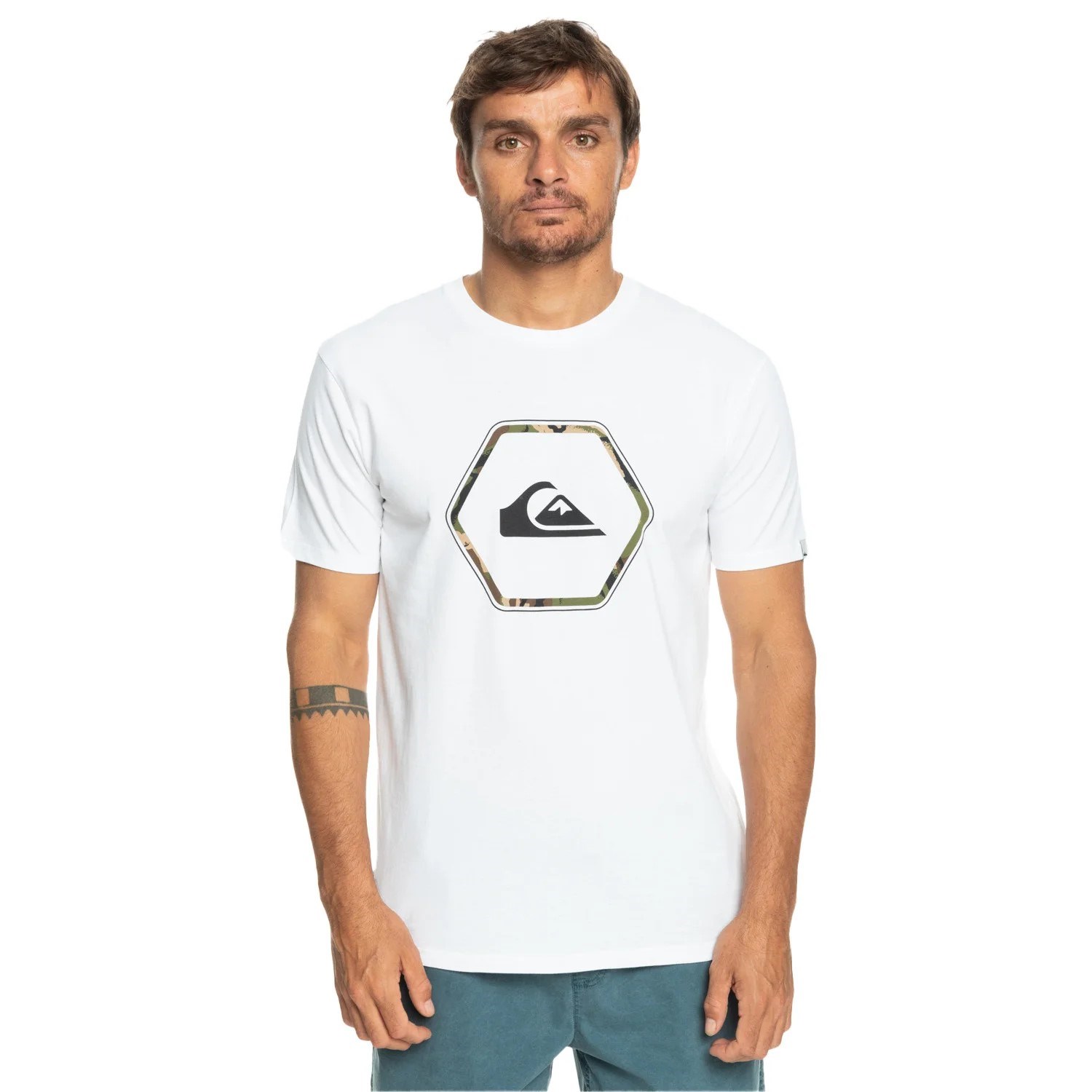 Quiksilver Erkek T-Shirt EQYZT07227 Whıte