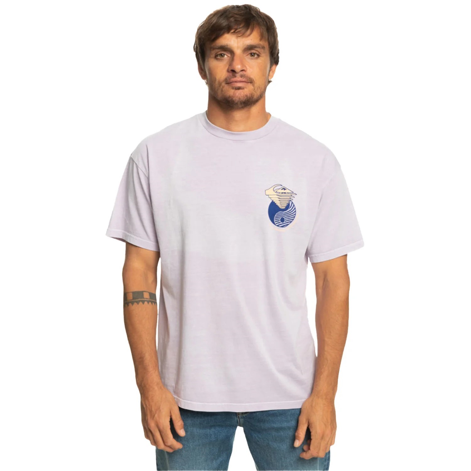 Quiksilver Erkek T-Shirt EQYZT07254 Pastel Lılac