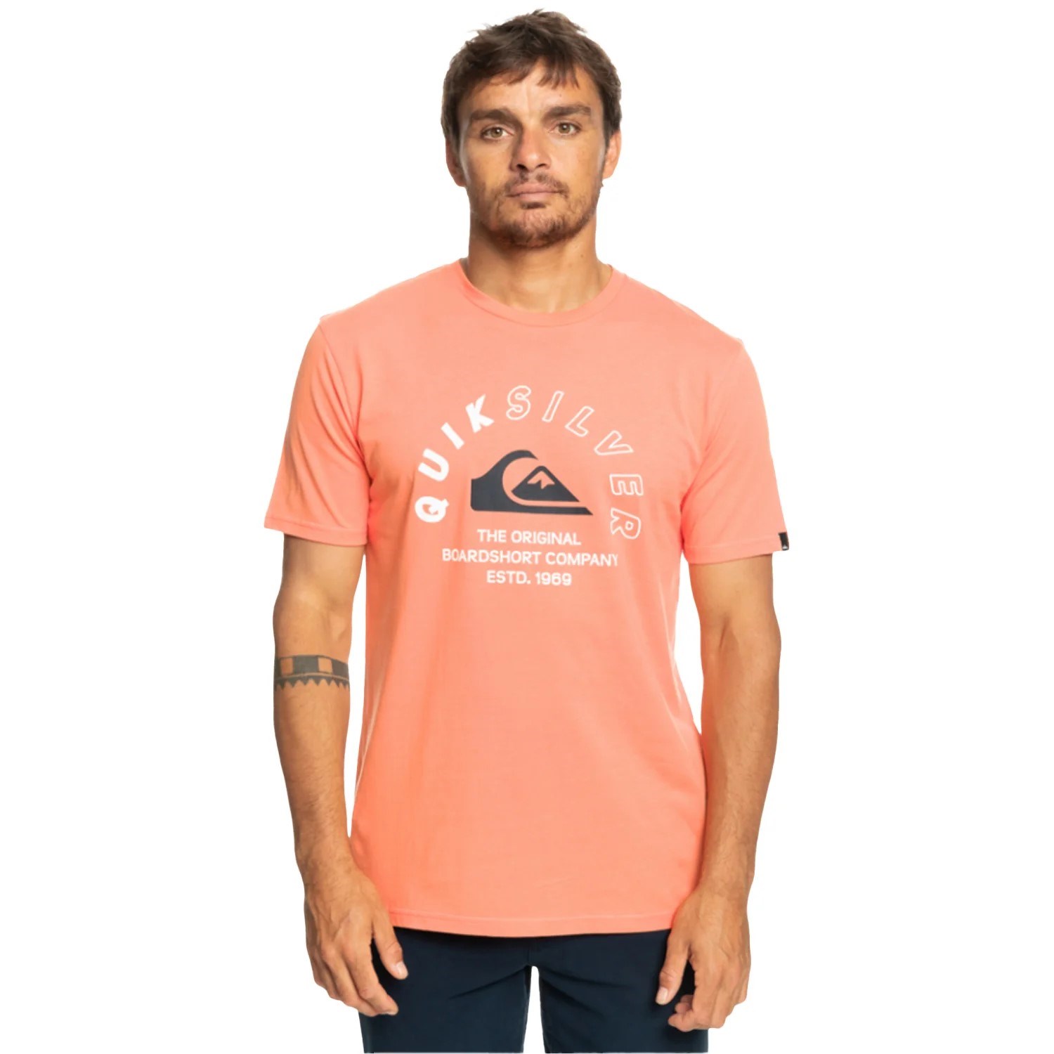 Quiksilver Erkek T-Shirt EQYZT07276 Fresh Salmon