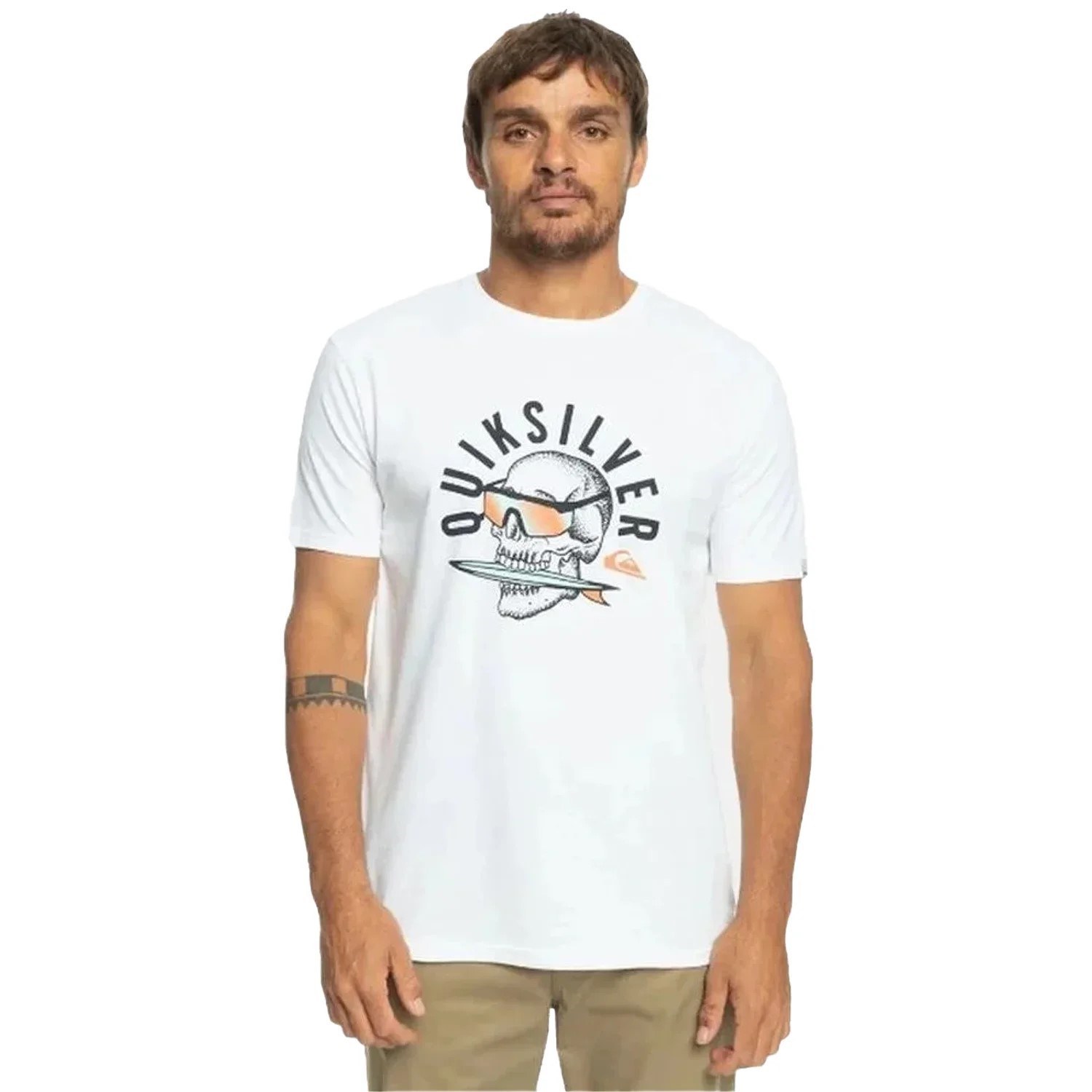 Quiksilver Erkek T-Shirt EQYZT07278 Whıte