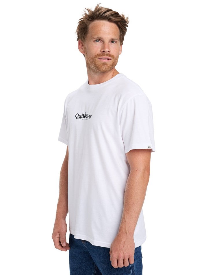 Quiksilver Erkek T-Shirt EQYZT08174 Bright White - Solid