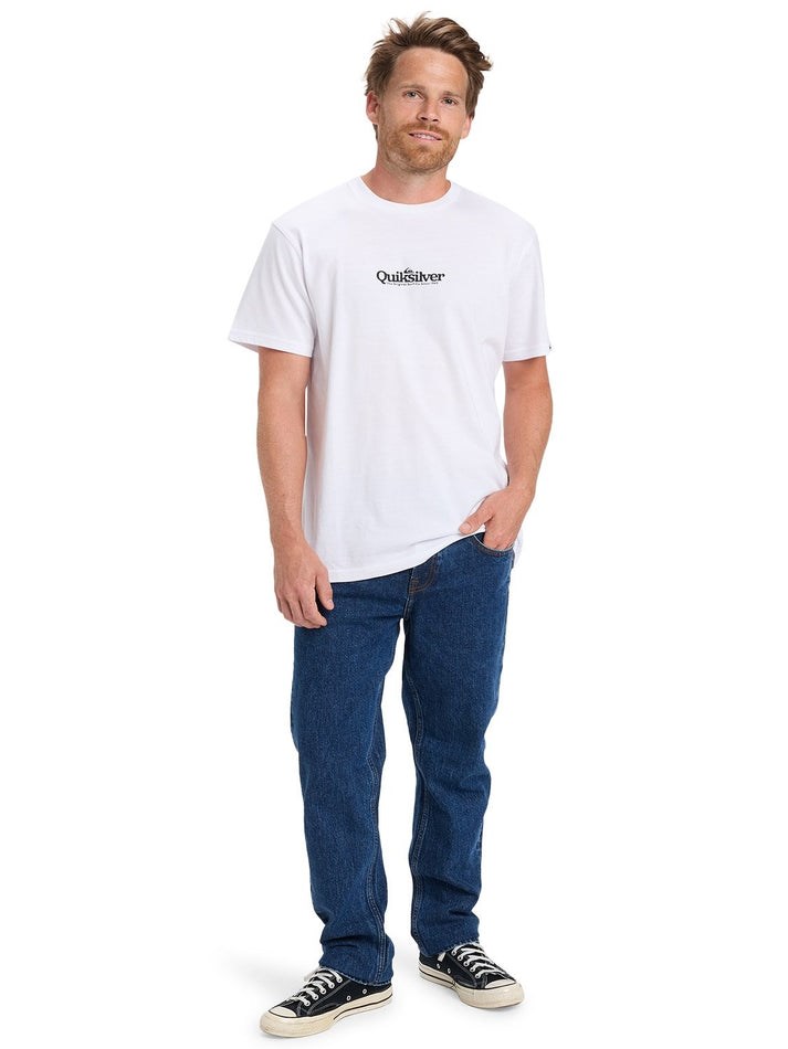 Quiksilver Erkek T-Shirt EQYZT08174 Bright White - Solid