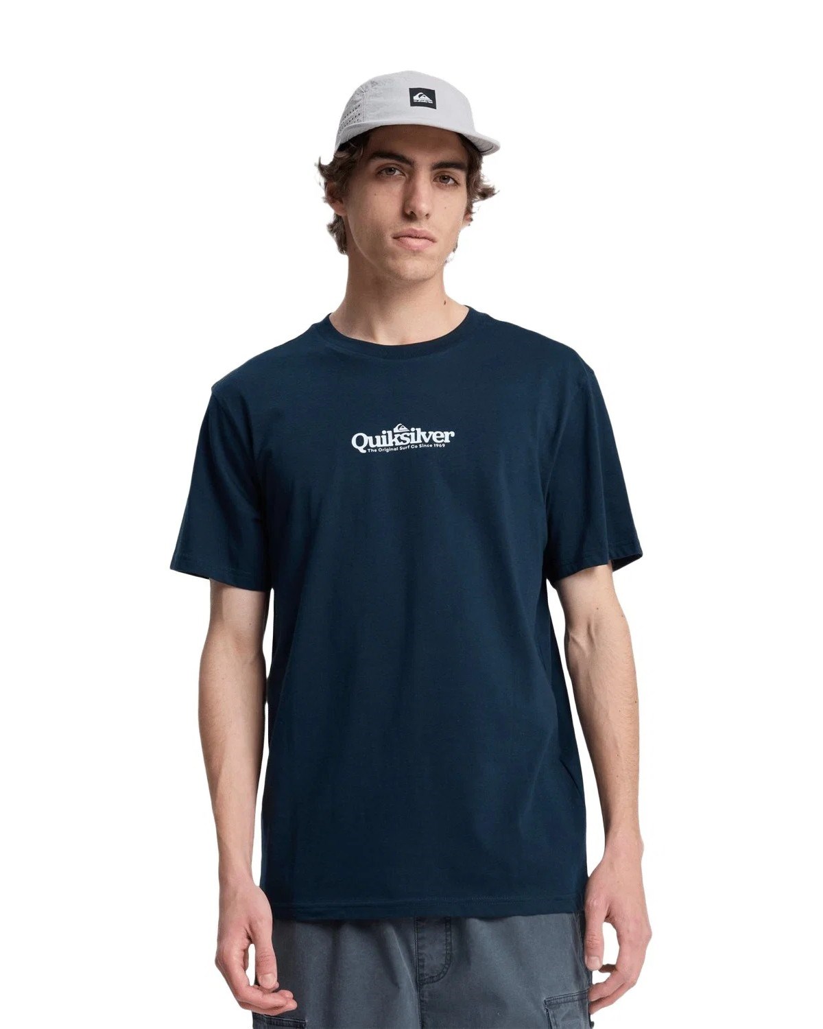Quiksilver Erkek T-Shirt EQYZT08174 Total Eclipse - Solid