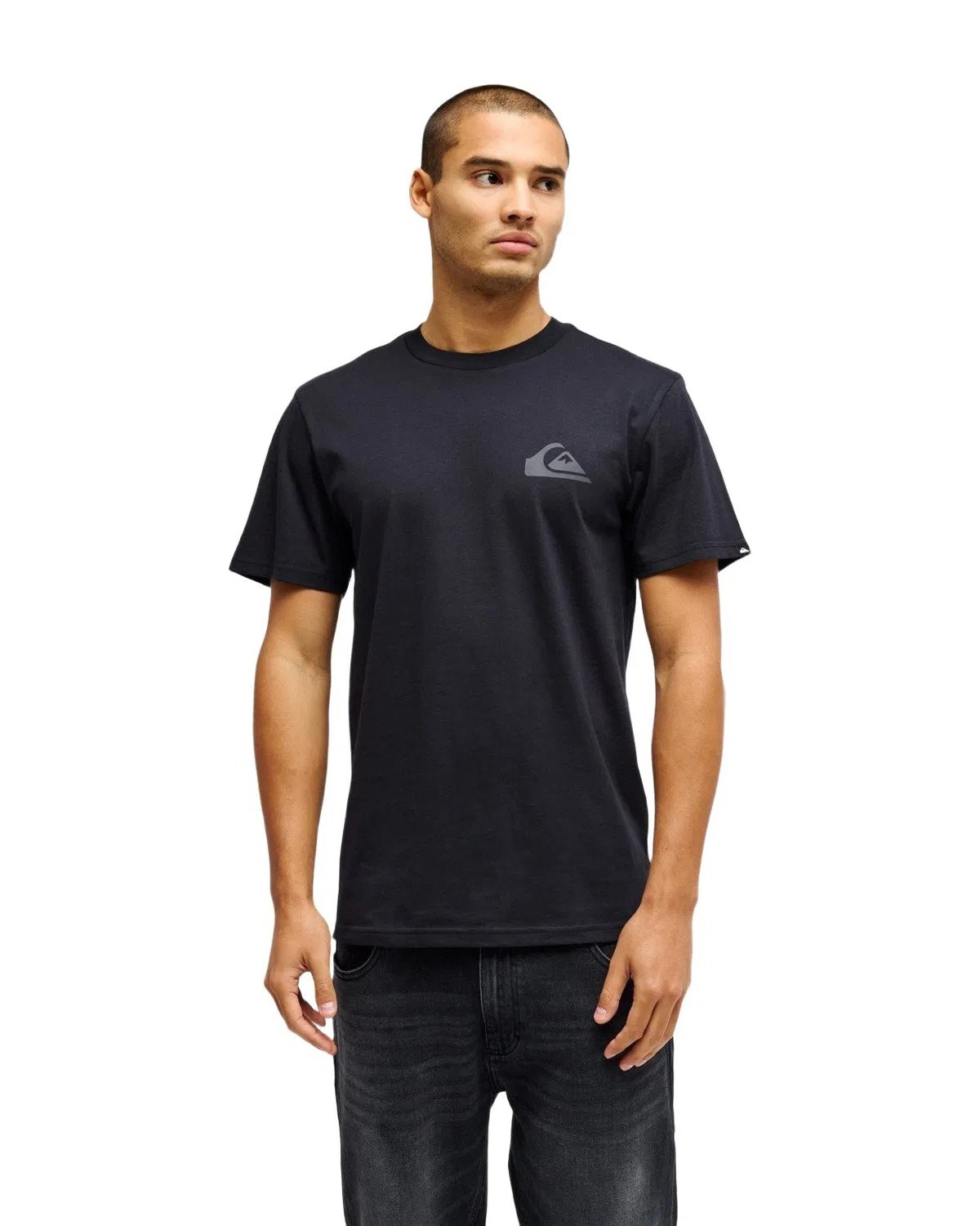 Quiksilver Erkek T-Shirt EQYZT08181 Anthracite - Solid