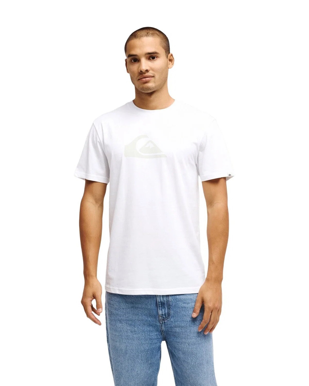 Quiksilver Erkek T-Shirt EQYZT08182 Bright White - Solid