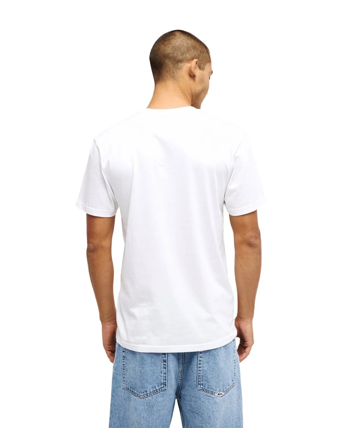 Quiksilver Erkek T-Shirt EQYZT08182 Bright White - Solid