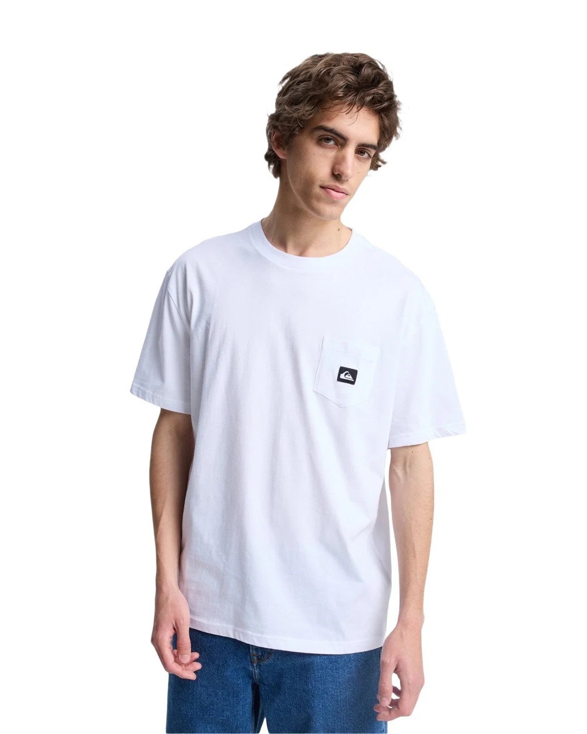 Quiksilver Erkek T-Shirt EQYZT08205 Bright White - Solid