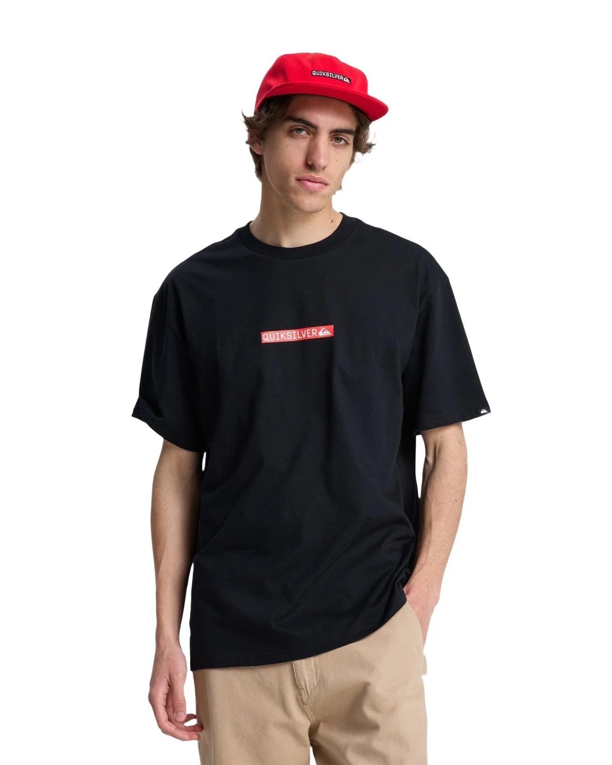 Quiksilver Erkek T-Shirt EQYZT08207 Anthracite - Solid