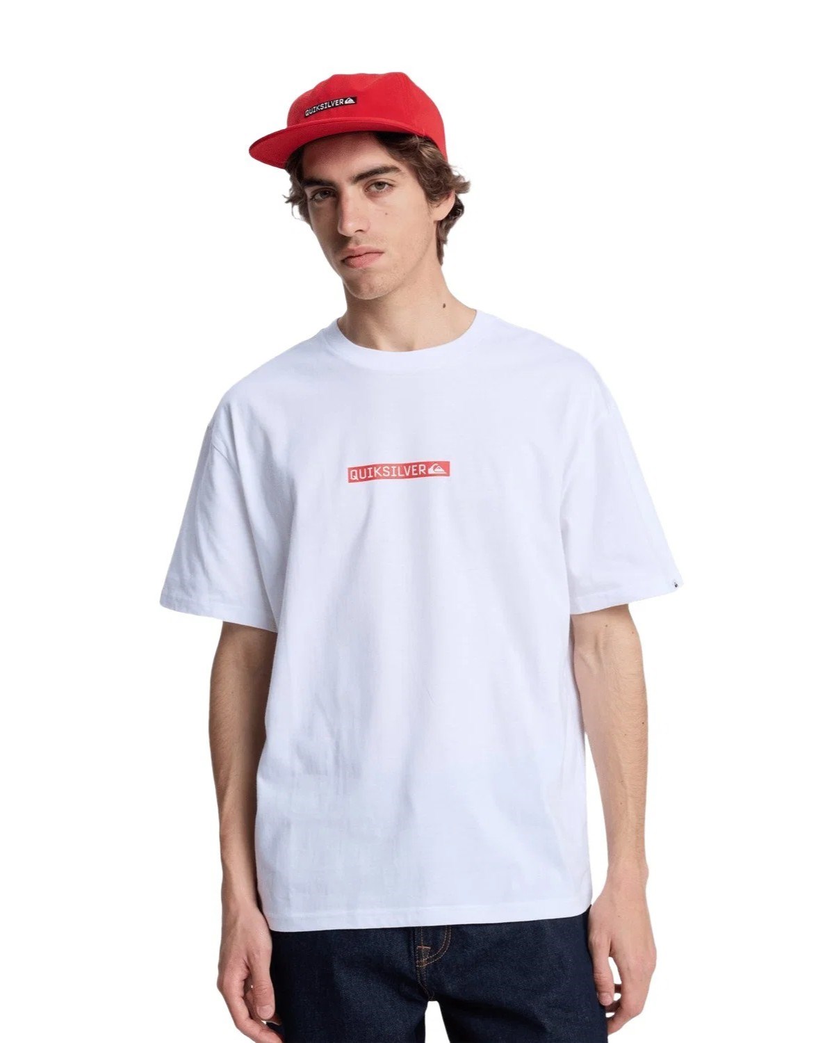 Quiksilver Erkek T-Shirt EQYZT08207 Bright White - Solid