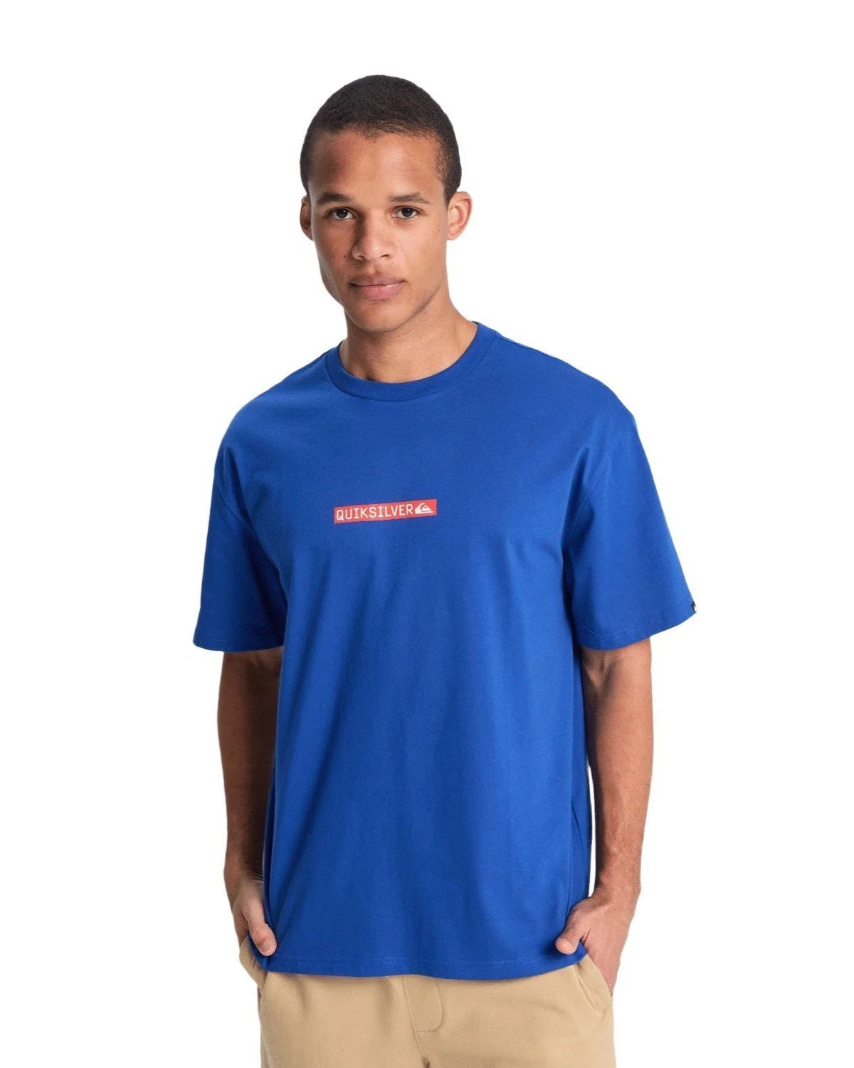 Quiksilver Erkek T-Shirt EQYZT08207 Monaco Blue - Solid