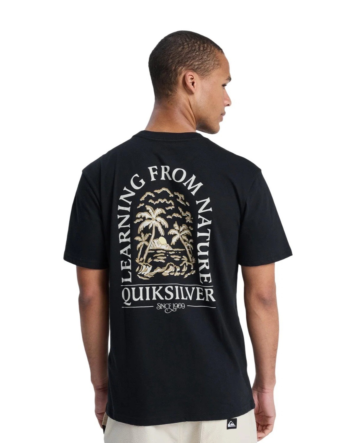 Quiksilver Erkek T-Shirt EQYZT08265 Anthracite - Solid