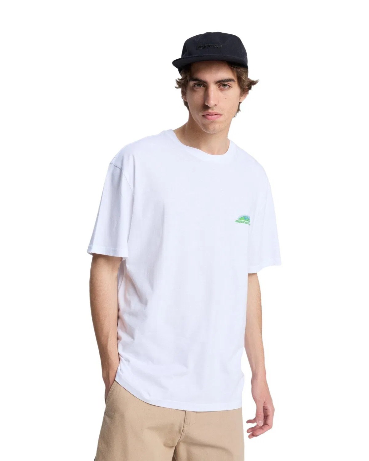 Quiksilver Erkek T-Shirt EQYZT08291 Bright White - Solid