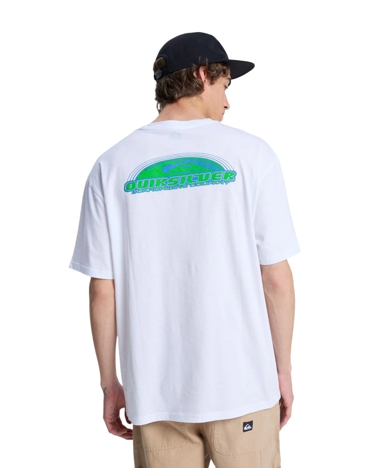 Quiksilver Erkek T-Shirt EQYZT08291 Bright White - Solid