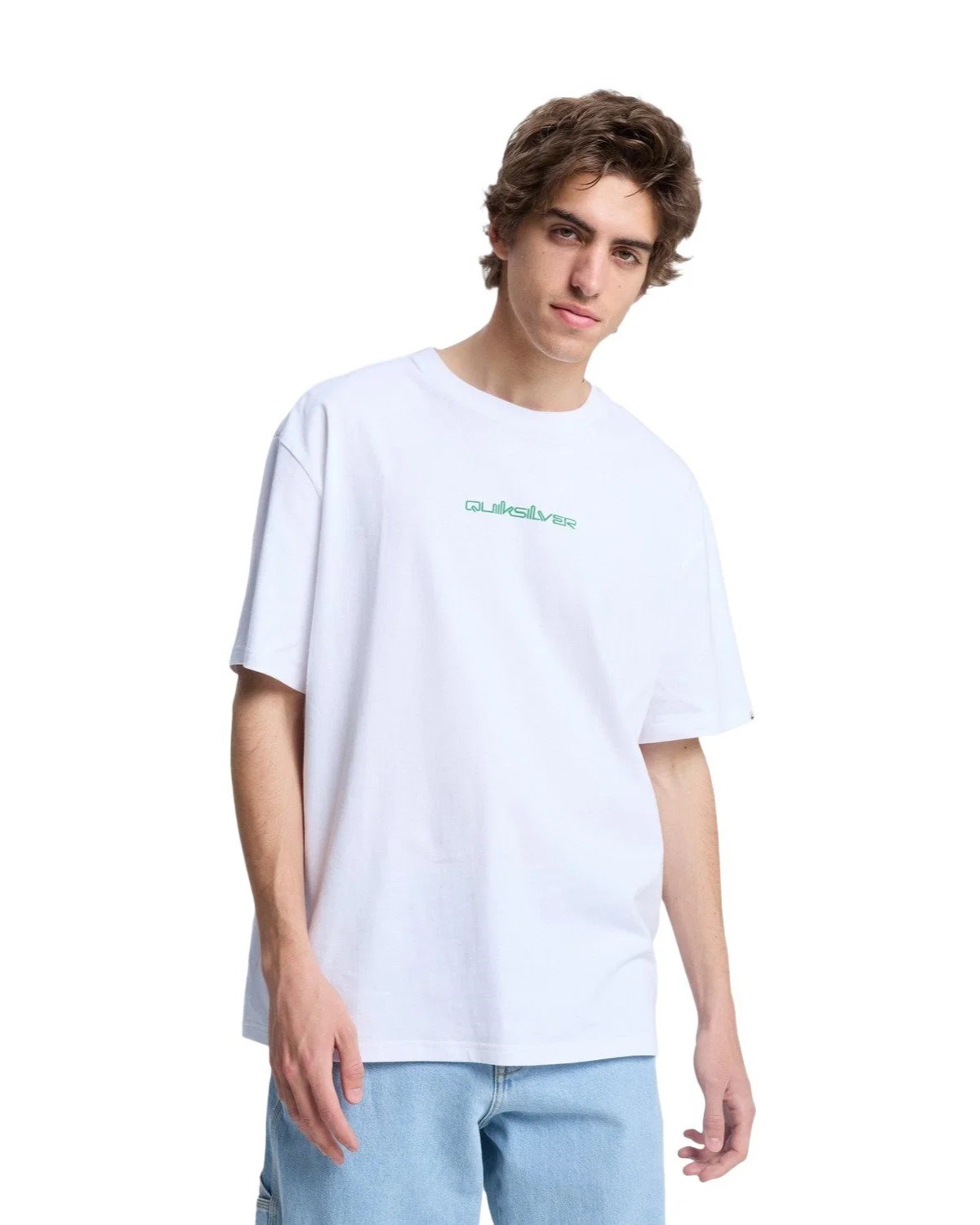 Quiksilver Erkek T-Shirt EQYZT08299 Bright White - Solid
