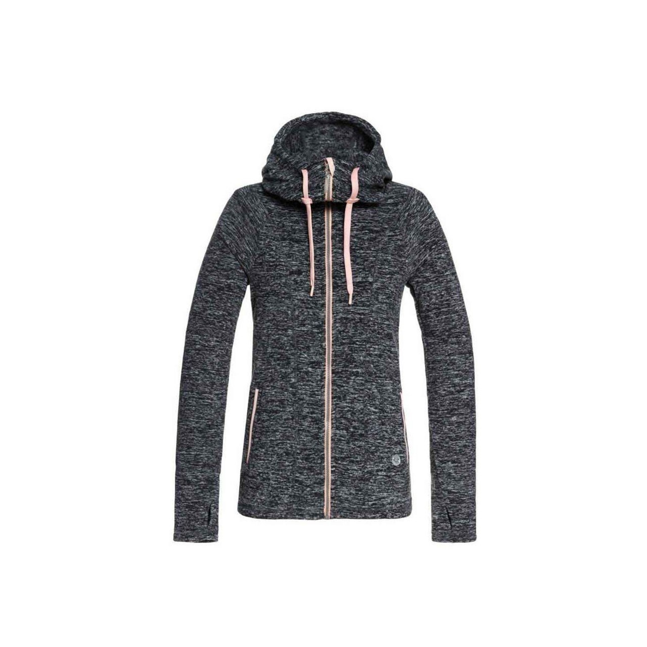 Roxy Kadın S-Shirt ERJFT03790 Ktah - Charcoal Heather-Ktah