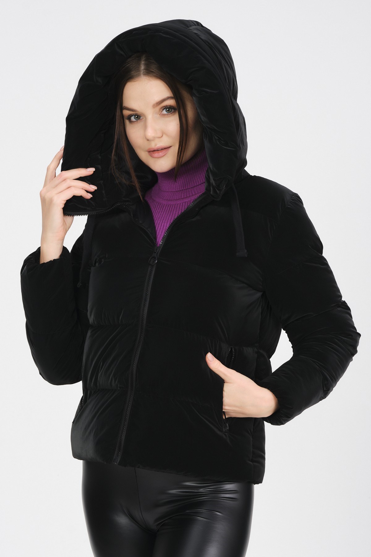 Pique Kadın Mont FLAME23 Siyah