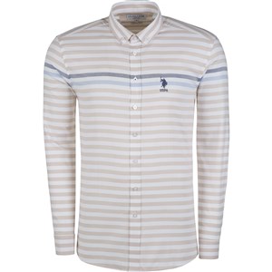 US Polo Assn Erkek Gömlek G081GL004-602560 Bej