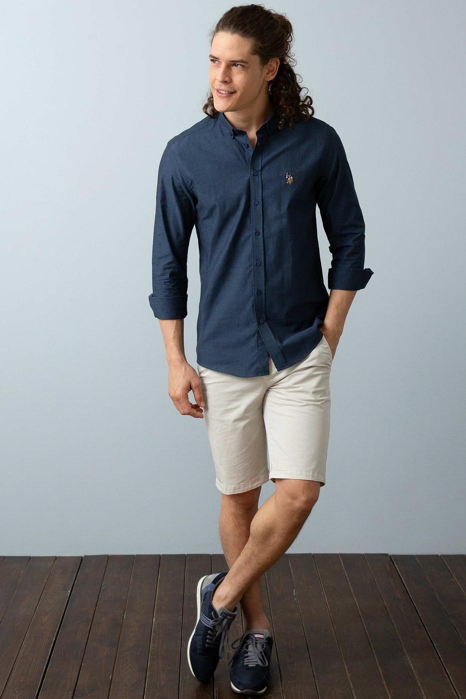 US Polo Assn Erkek Gömlek G081GL004-751953 Lacivert