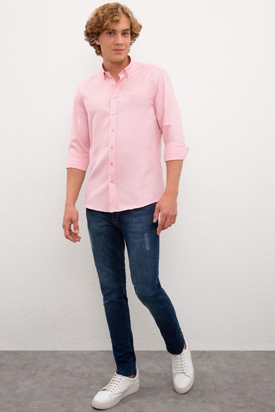 US Polo Assn Erkek Gömlek G081GL004-774648 Pembe