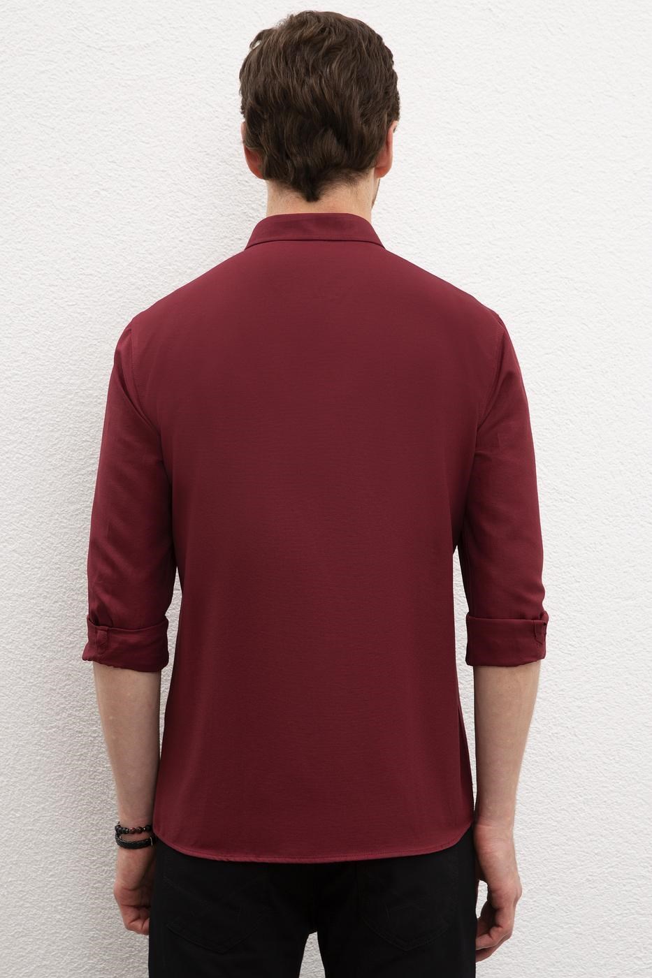 US Polo Assn Erkek Gömlek G081GL004-813815 Bordo
